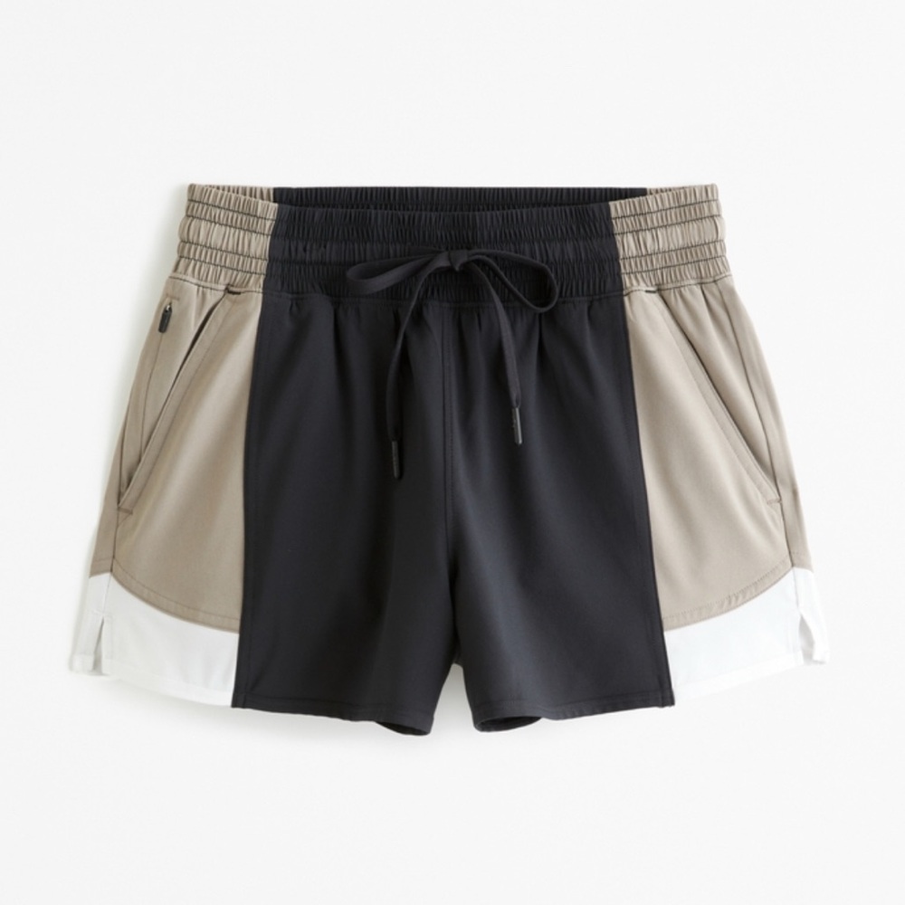Abercrombie YPB MotionTek High Rise Lined Workout Shorts
